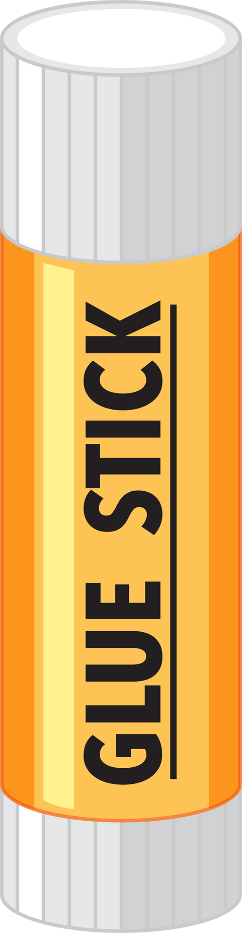 Gluestick in yellow isolated